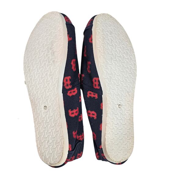 Forever Collectibles Boston Red Sox MLB Women's Canvas Slip-on Flats Medium 7-8 - Picture 5 of 8